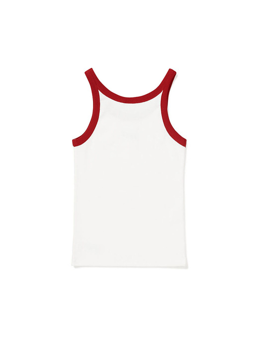 [Mmlg W] 1987 SLEEVELESS (EVERY WHITE / CHILLI RED)