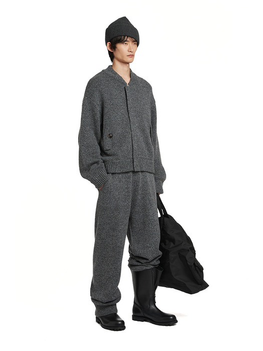 Cashmere lounge pants_GREY