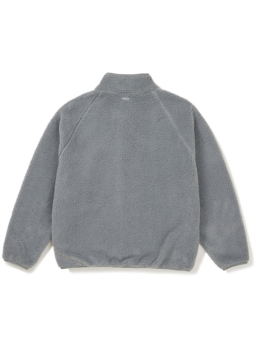 [24FW clove] Logo Fleece Jacket_Men (Grey)