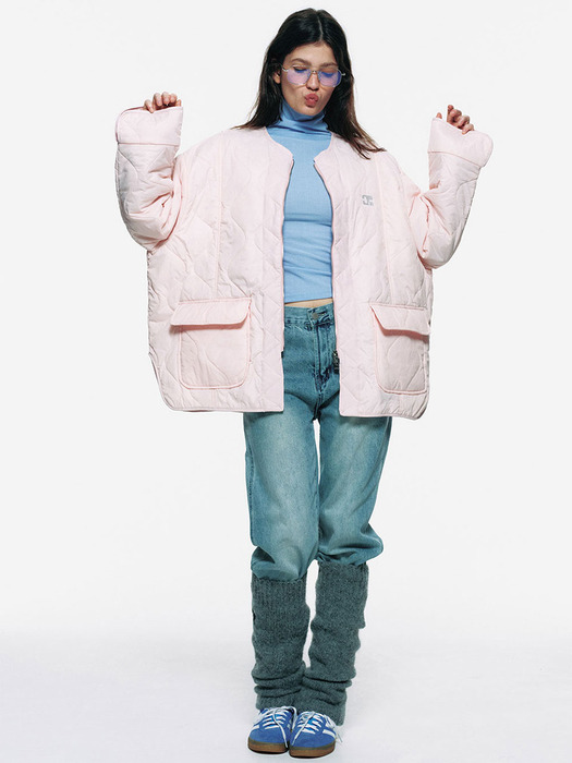 CENTAUR QUILTED JACKET_PINK