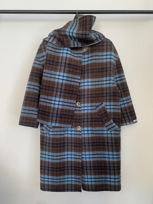 Reversible Check Handmade Long Coat _NAVY VCOAT_021