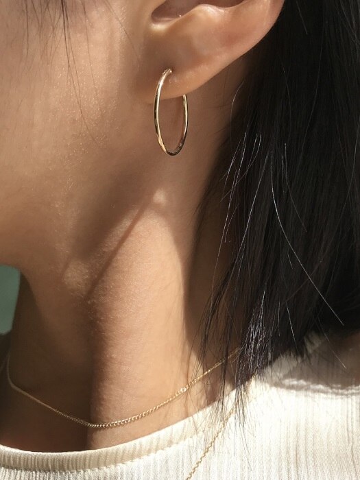 14K One-touch earring [14k fine jewelry]
