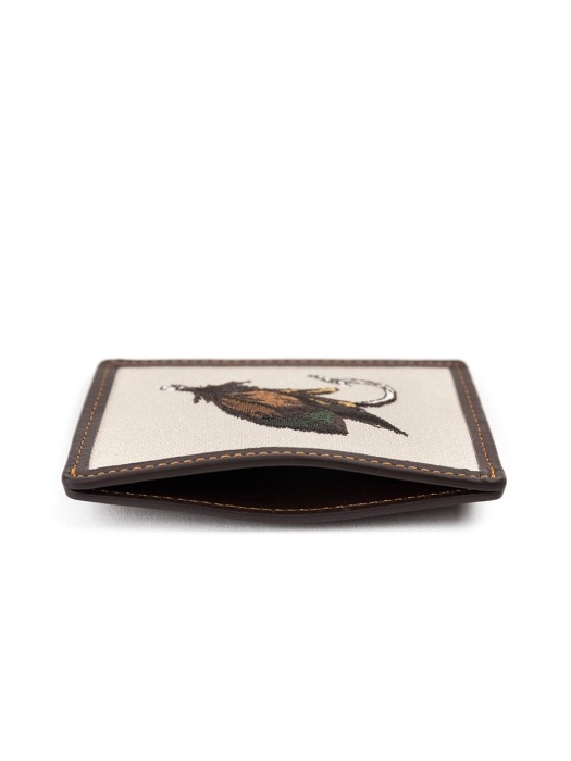 FLY FISHING CARD CASE (dark brown)
