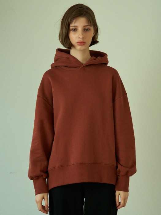 hood sweatshirt (brown)