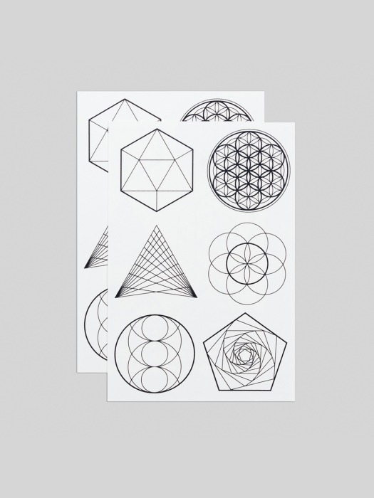 Sacred Geometry Scented Sheet   타투 스티커 시트