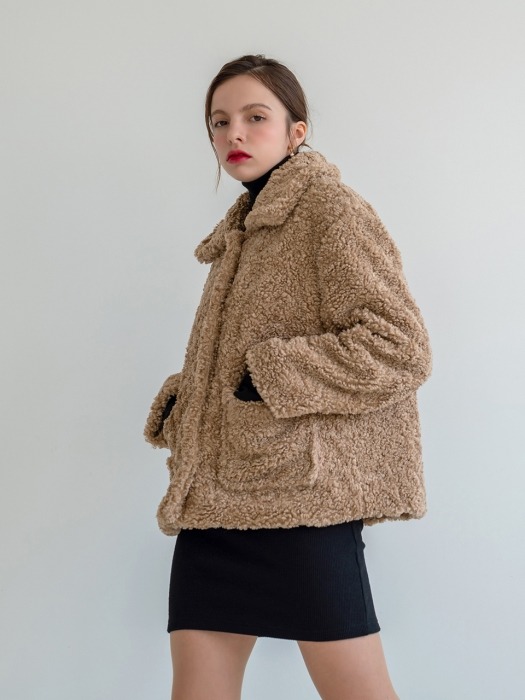 Eco Fur Short Coat