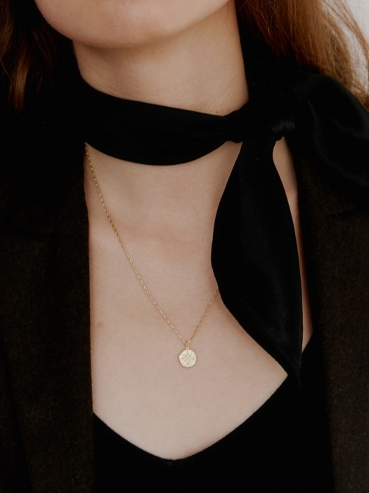 [2 SET] Silk Scarf & Stella Necklace