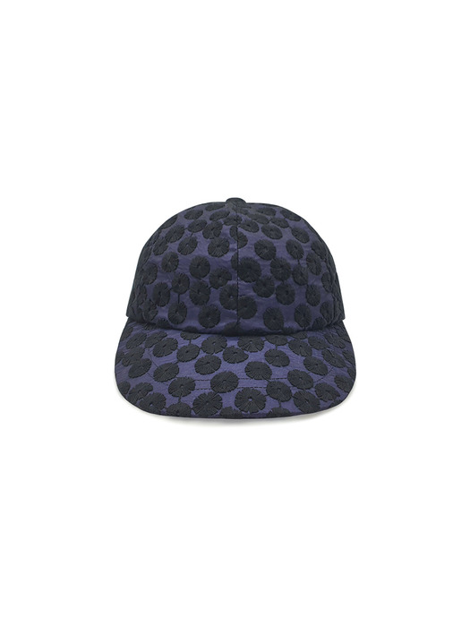 BALL CAP-FLORAL LAYER BLACK