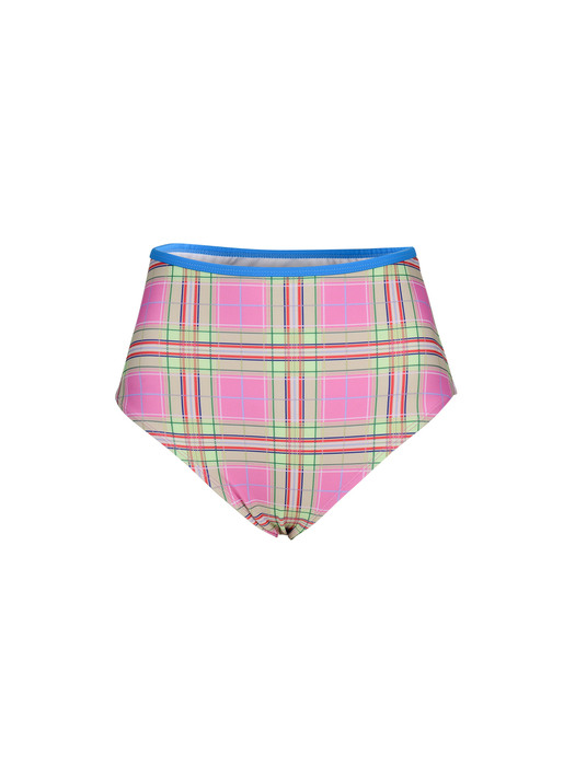 20 Blair High Waist Bottom - Blue / Pink Check