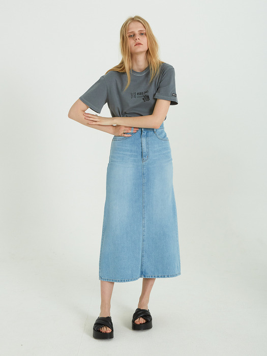 SLIM A LINE LONG DENIM SK