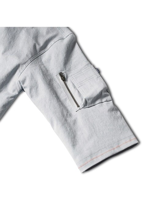 Carrot Stitch Robe Jacket (Cool-grey)