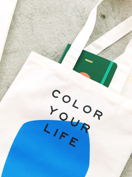 COLOR YOUR LIFE BAG_BLUE PRIINT