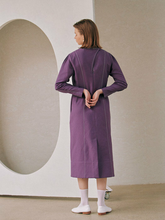 Vanessa Stitch Dress_Purple