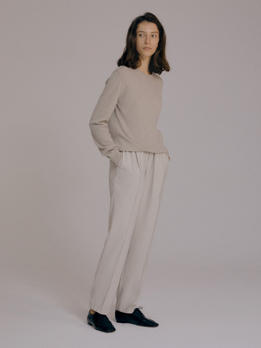  Elastic string trousers (White sand)