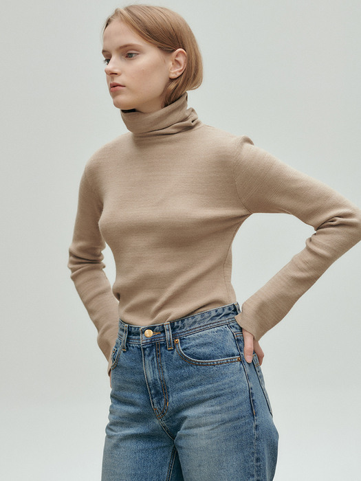 20FN basic turtleneck [O/BE]