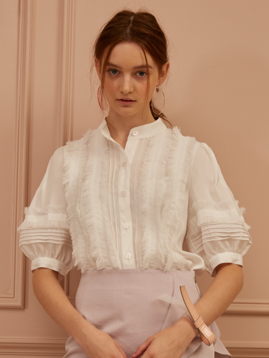 Lace-Paneled Blouse