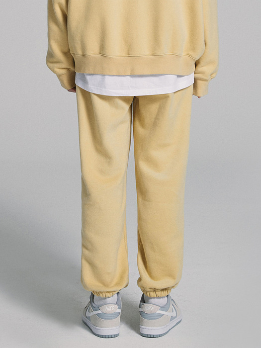 JOGGER SWEAT PANTS yellow (기모)