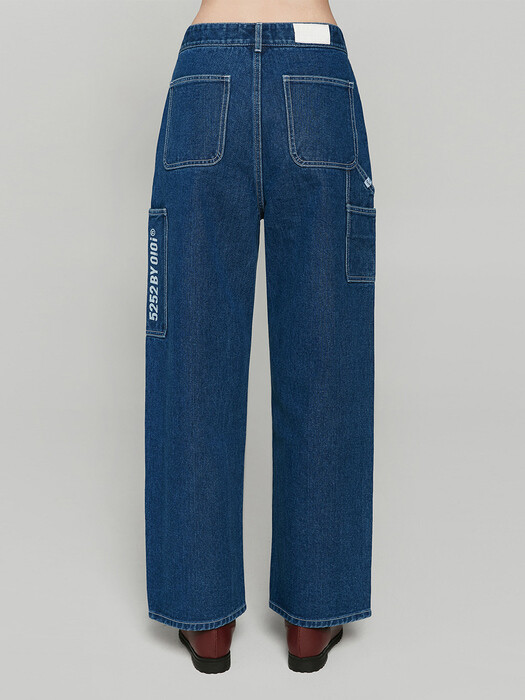 WIDE CARPENTER PANTS [BLUE]