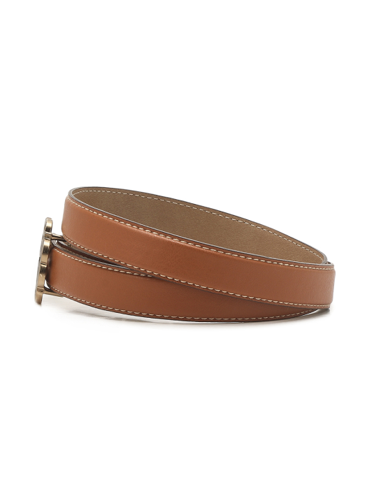 SLIM ECO-LEATHER BELT CAMEL (AEBE1F001CM)