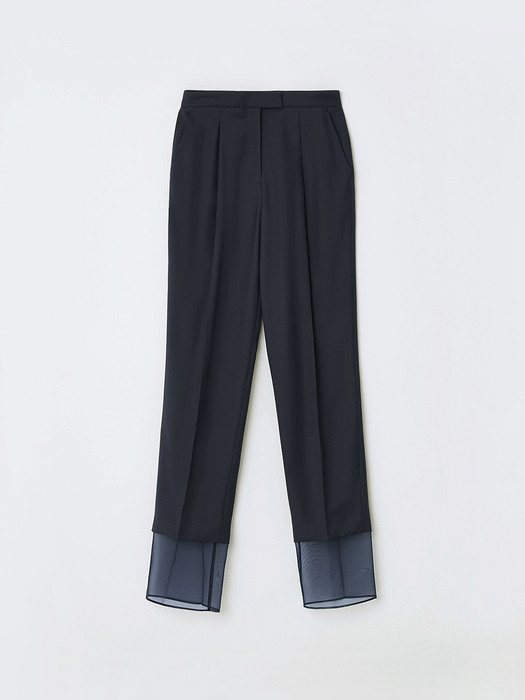 21SS LAYERED TROUSER - NAVY
