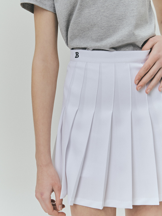 BENSIMON HALF TENNIS SKIRT - WHITE