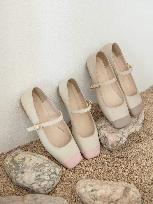 Candy Mary Jane Flats_ beige