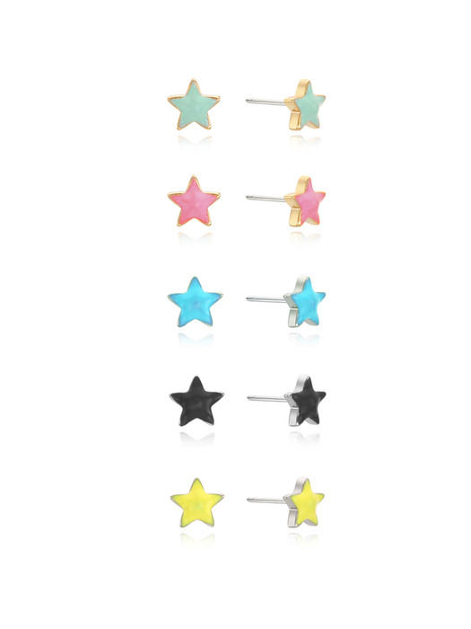 Twinkle Little Star Post Earring_5Color