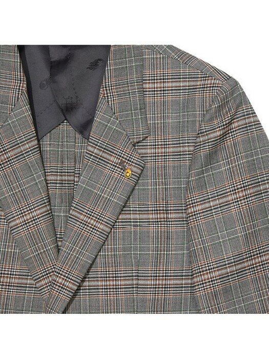 smart dresser check suit jacket_CWFBM20431GYX