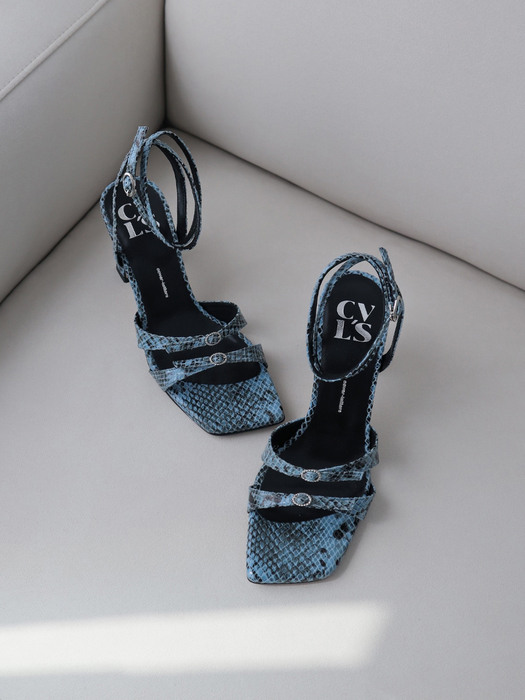 (5cm/7cm) GLEAM sandal_PYTHON BLUE