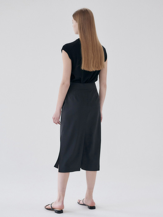 21N summer wrap skirt [BK]