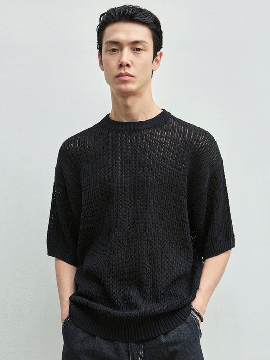 EMBROIDERY LABEL KNIT_BLACK
