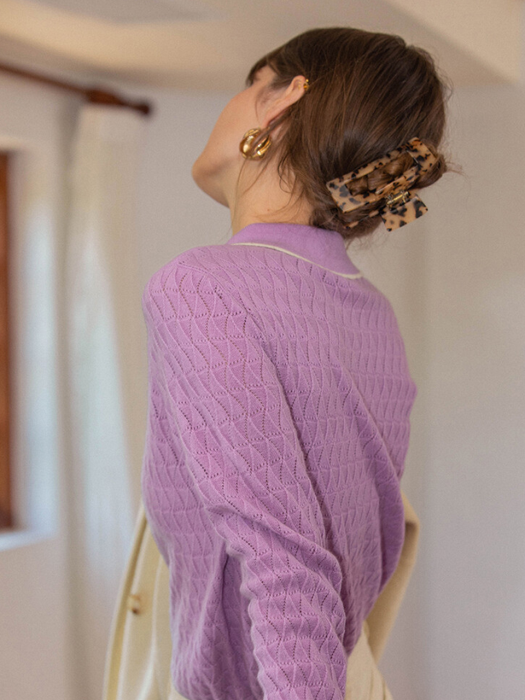 ROUX callar knit_violet