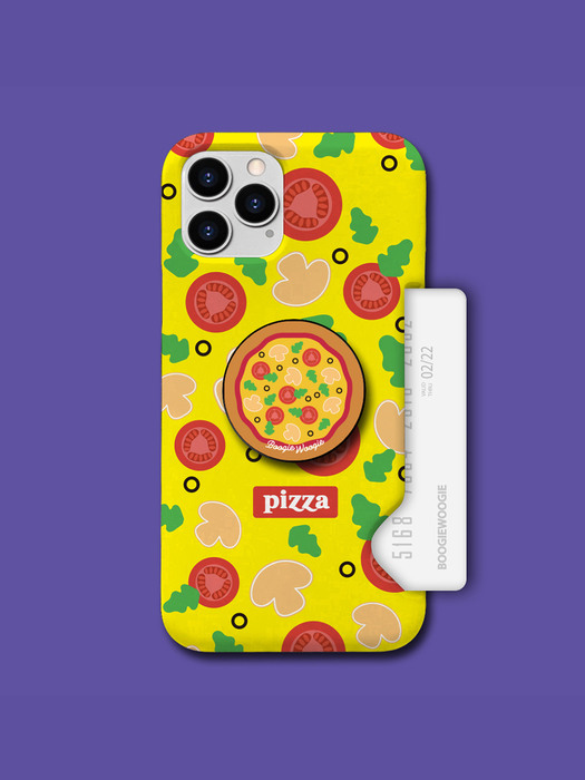 부기우기 슬림카드 케이스 - 피자 옐로우(Pizza Yellow)