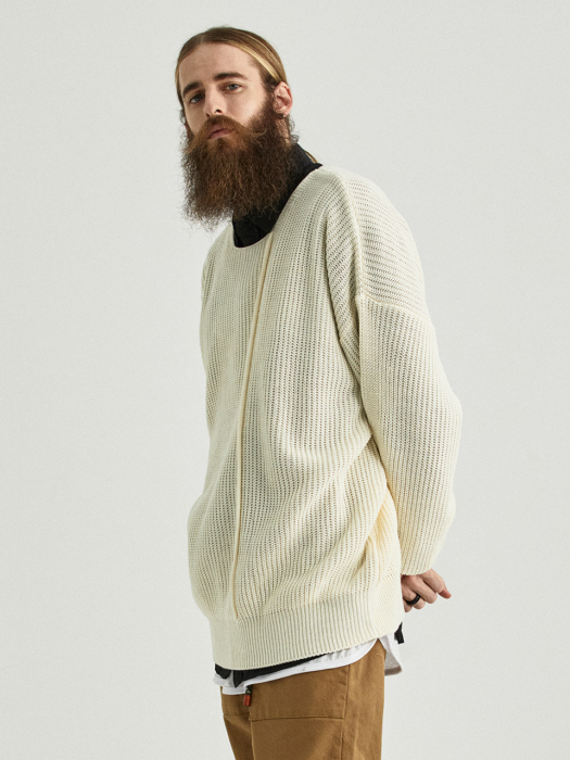 CB SQUARE KNIT (IVORY)