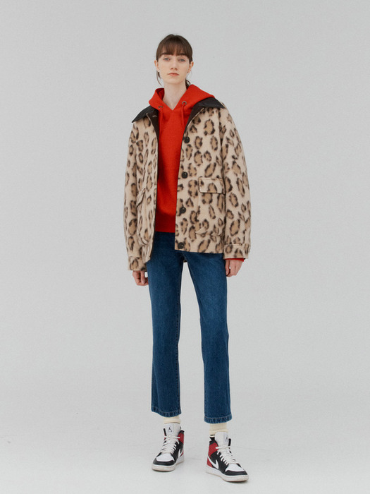 [N]KOLDING  Padded jumper jacket (Leopard beige)