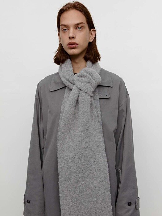 Chunky Scarf Solid_Mid grey
