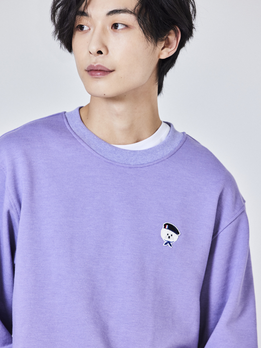 ILP SIGNATURE WAPPEN COTTON SWEAT SHIRTS LILAC