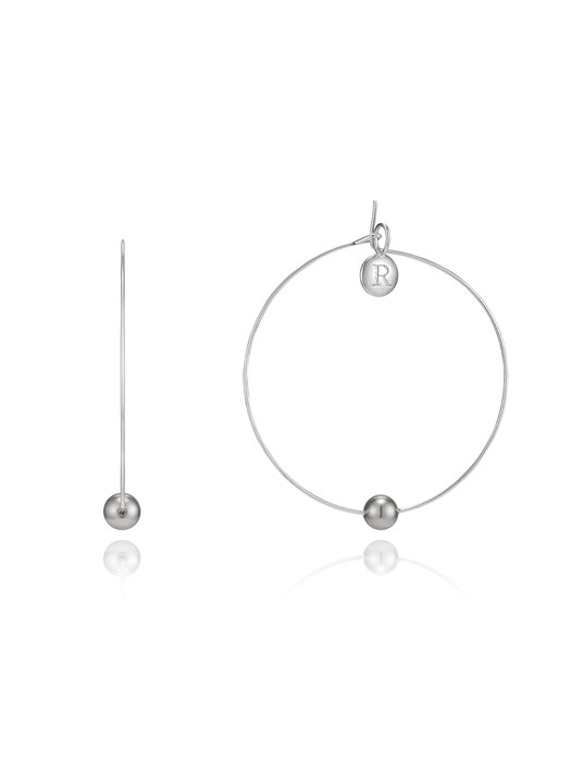 [silver925]R Essential earring