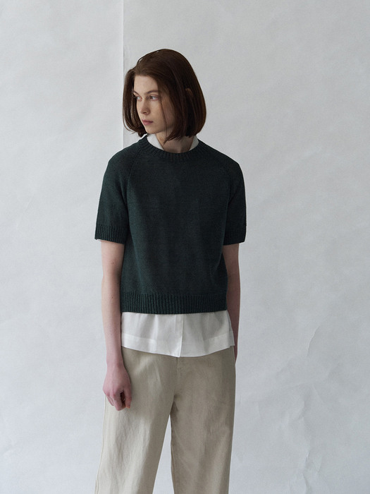 Page knit (deep green)