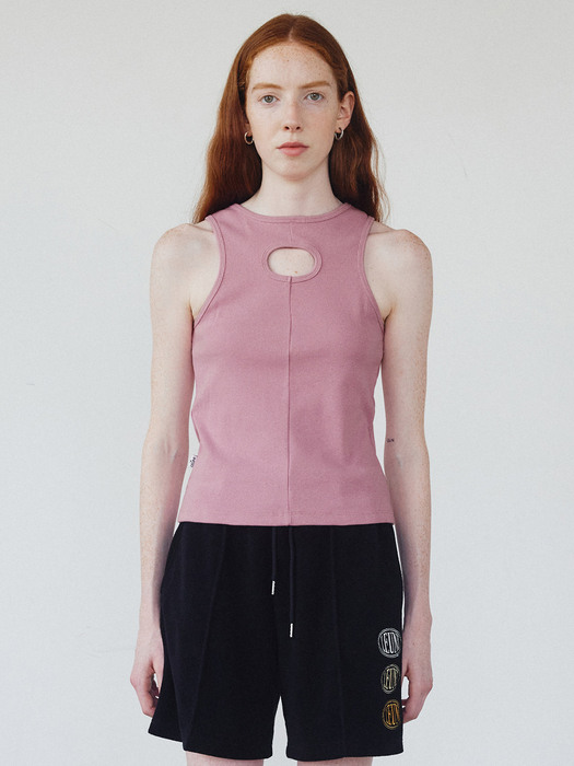 Reversible Hole Top_Lavender Pink