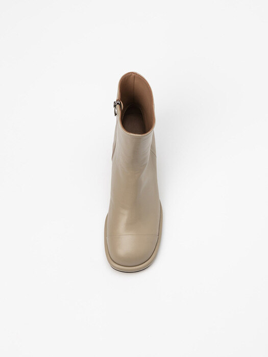 Partita Platform Boots in Shaker Beige