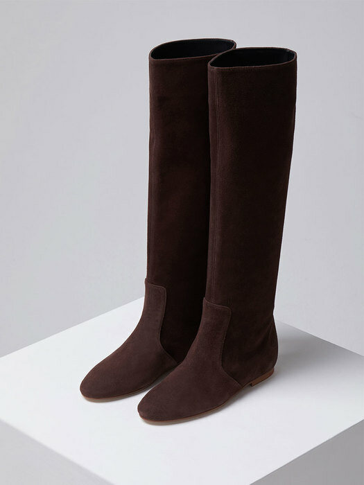 Flow long boots(Suede brown)