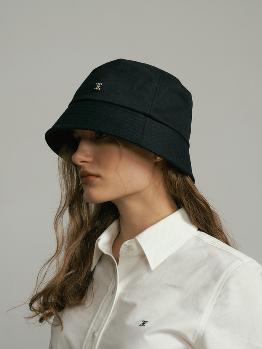 M/P COTTON BUCKET HAT - BLACK