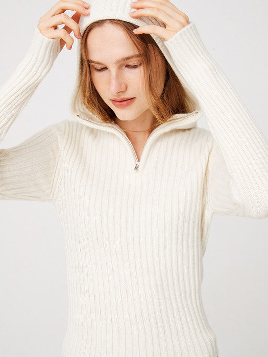 Balaclava Knit Top / Ivory