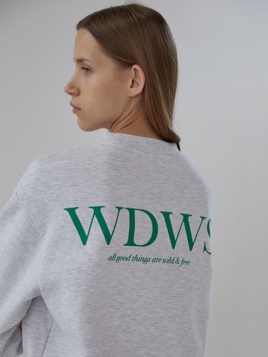 WDWS Big Logo SWEATSHIRT_Melange Grey