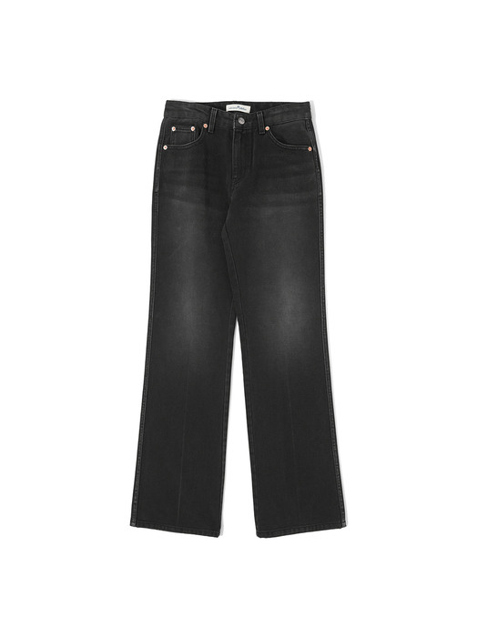 P3131 Leon boot-cut black jeans