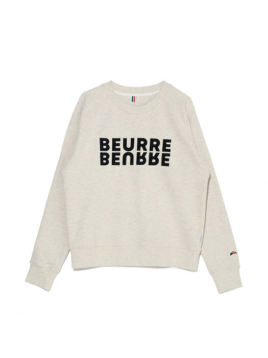 ep.7 BEURRE Decalcomanie Sweatshirt (OATMEAL)