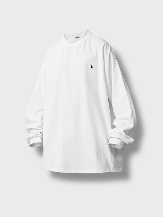 Layered Basic Trim Long Sleeve - White