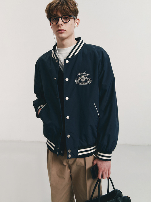 UNISEX VARSITY JACKET NAVY_M_UDJU3A110N2