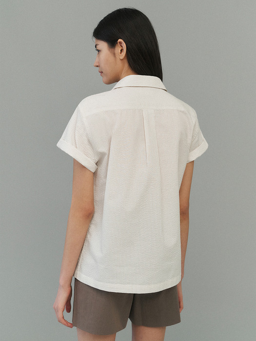 Seer short sleeve shirt (Cream)
